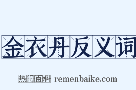 金衣丹反义词是什么意思的图片